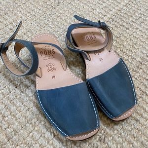 Avarca PONS Mediterranean Sandal - French Blue - Size 10